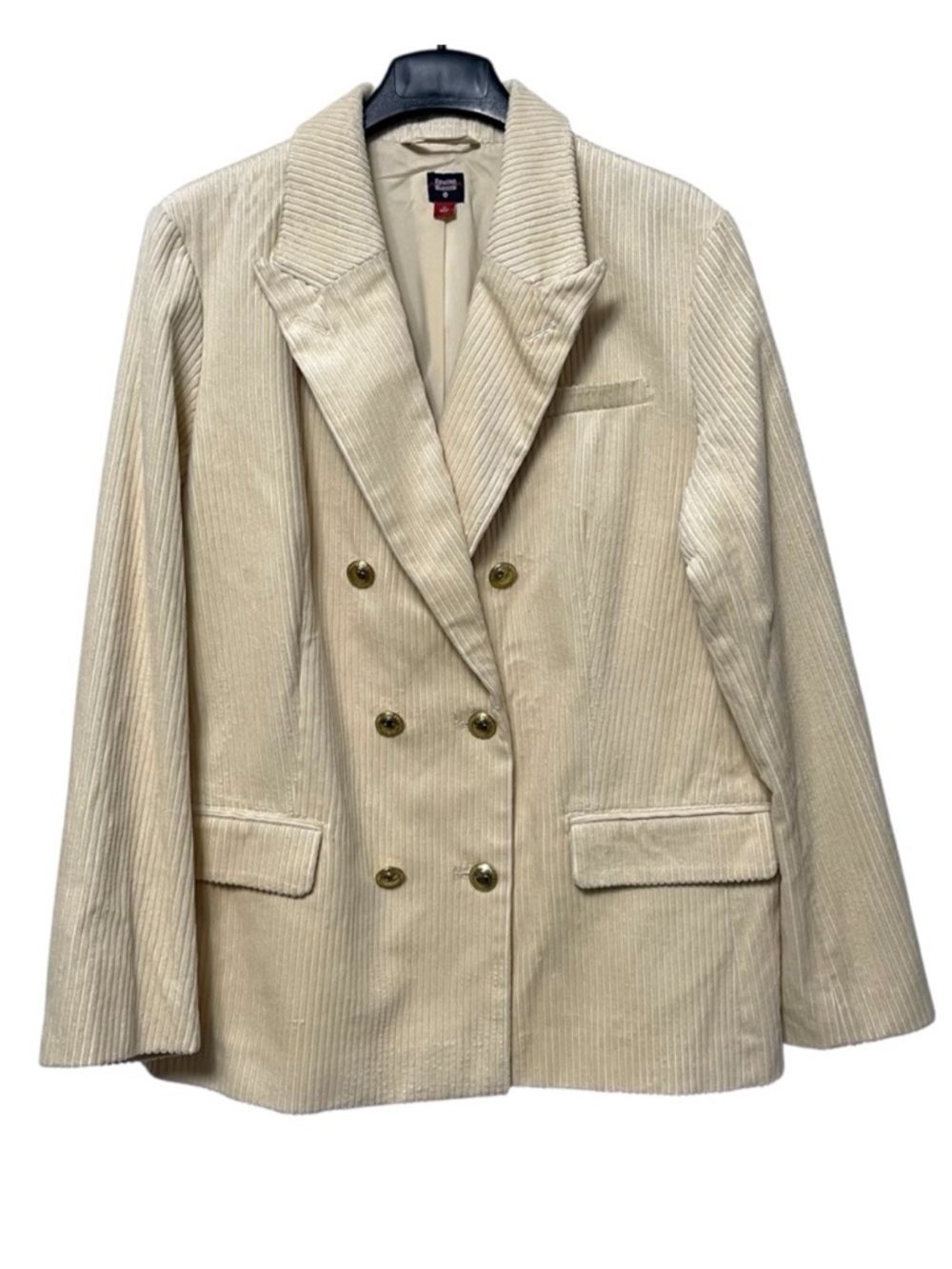 NWOT ROWING BLAZERS x Target Corduroy Cream Double Breasted Blazer XL